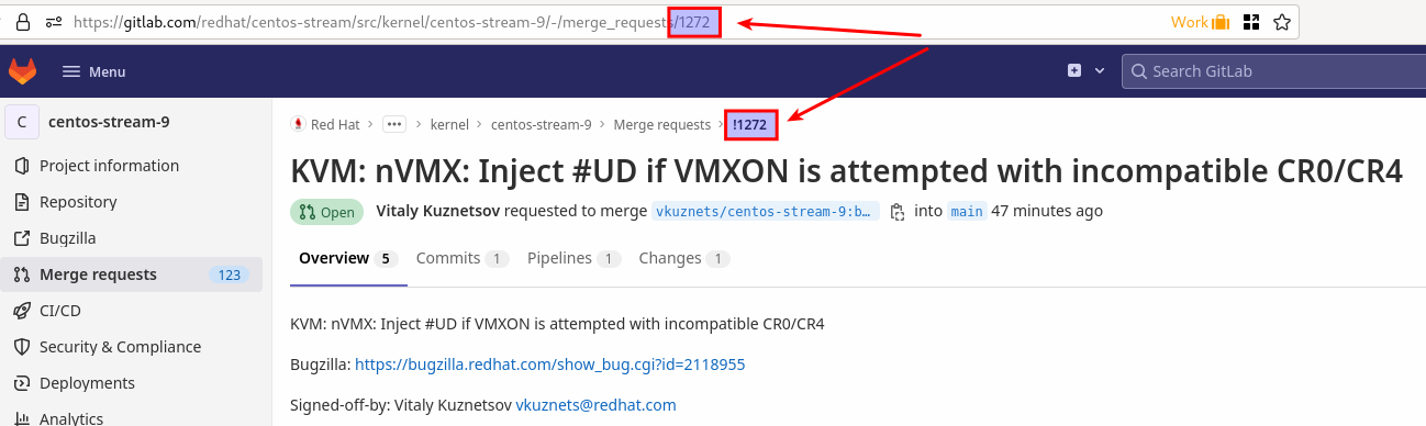 Merge Request ID